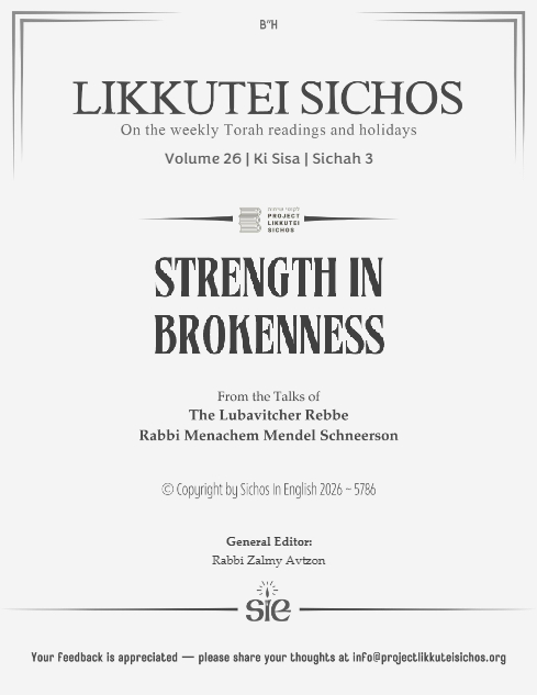 Project Likkutei Sichos — Parshas Ki Sisa