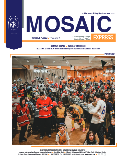 Mosaic Express — Parshas Vayak'hel-Pekudei