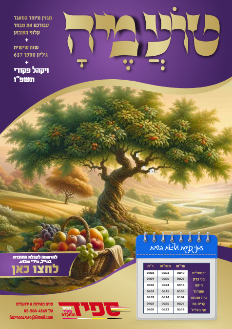 טועמיה — Parshas Vayak'hel-Pekudei