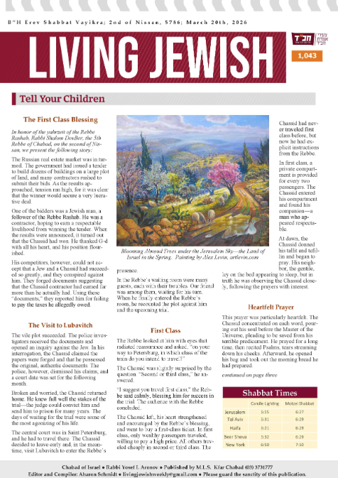 Living Jewish — Parshas Vayikra