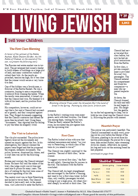 Living Jewish — Parshas Vayikra