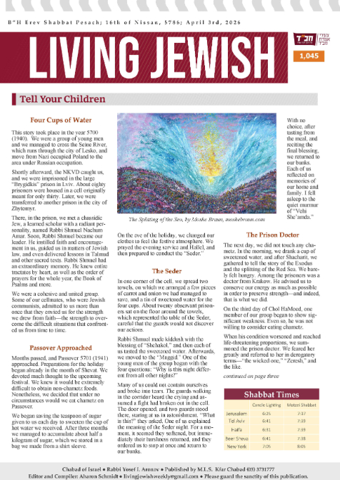 Living Jewish — Parshas Shemini