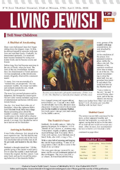 Living Jewish — Parshas Shemini