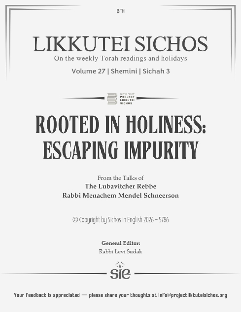 Project Likkutei Sichos — Parshas Shemini