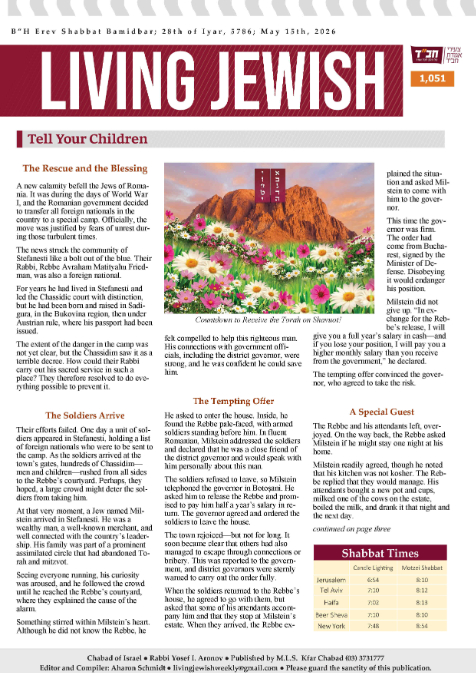 Living Jewish — Parshas Bamidbar