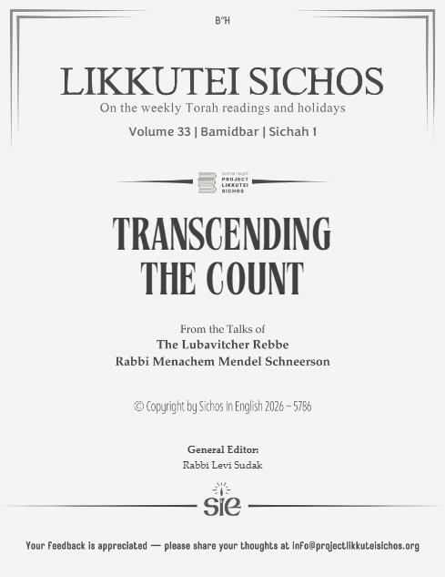 Project Likkutei Sichos — Parshas Bamidbar