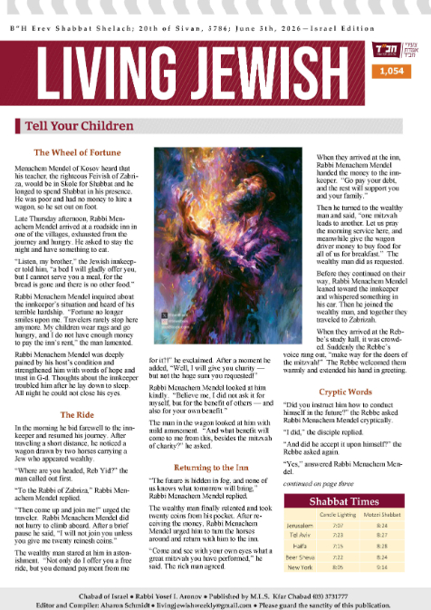 Living Jewish — Parshas Behaalotcha