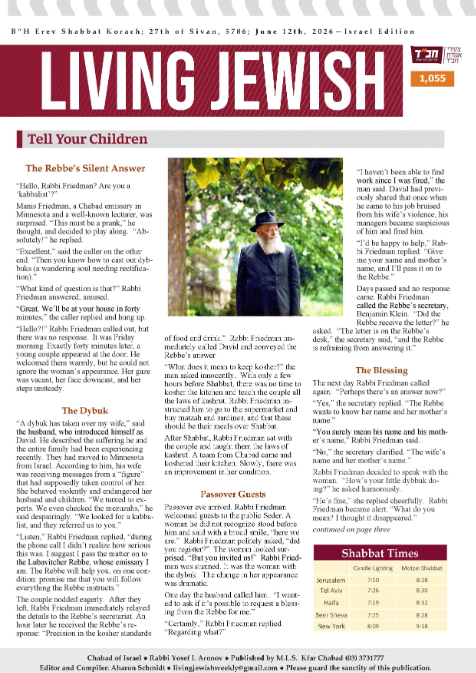 Living Jewish — Parshas Shlach/Korach