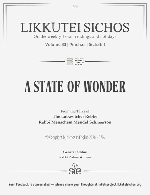 Project Likkutei Sichos — Parshas Pinchas