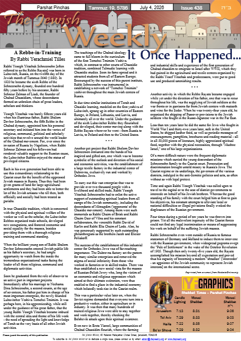 The Jewish Weekly — Parshas Pinchas