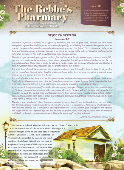 The Rebbe's Pharmacy — Parshas Devorim